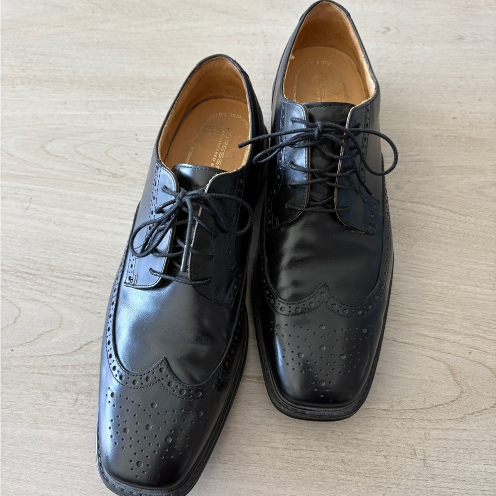 Men’s Rockport Black Leather Oxford Shoes